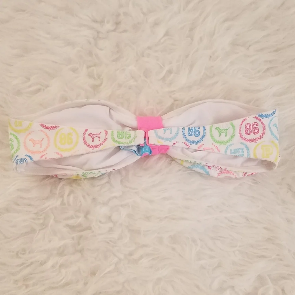 VERY RARE:  2008 VINTAGE VICTORIA'S SECRET FASHION SHOW PINK 86 GRAFFITI BIKINI